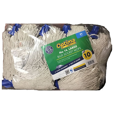 Optima ProClean Blue Socket Mops Head No 14 Large PY - Case of 10