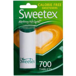 Sweetex Sweeteners 700 Tablets - Case of 12