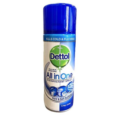 Dettol All in One Disinfectant Spray Crisp Linen 400ml - Case of 6