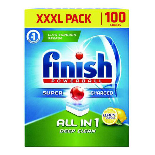 Finish All In 1 Deep Clean Dishwasher Tablets Lemon 100 Pack