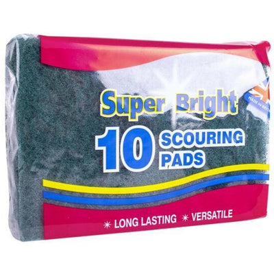 Super Bright Scouring Pads 10 Pack - Case of 10