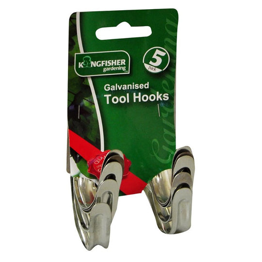 Kingfisher Galvanised Tool Hooks 5 Pack