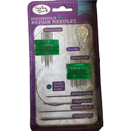 Sewing Box Household Repair Needles - Case of 12
