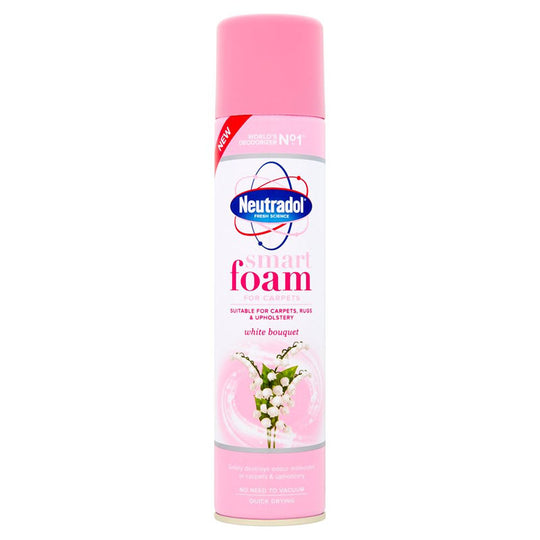 Neutradol Smart Foam Carpet Deodorizer White Bouquet 300ml