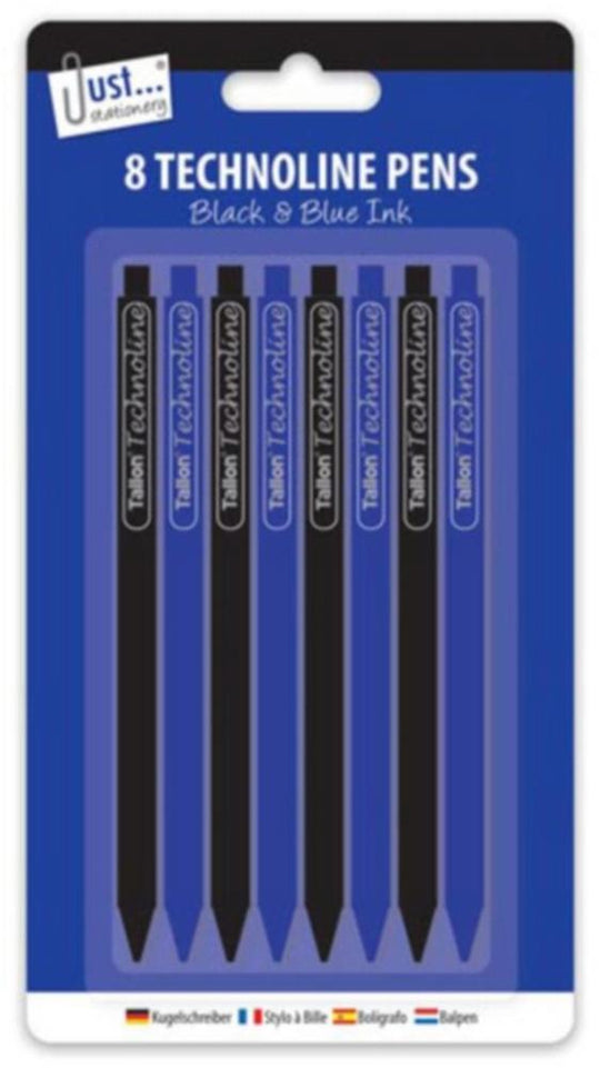 8 Technoline Pens