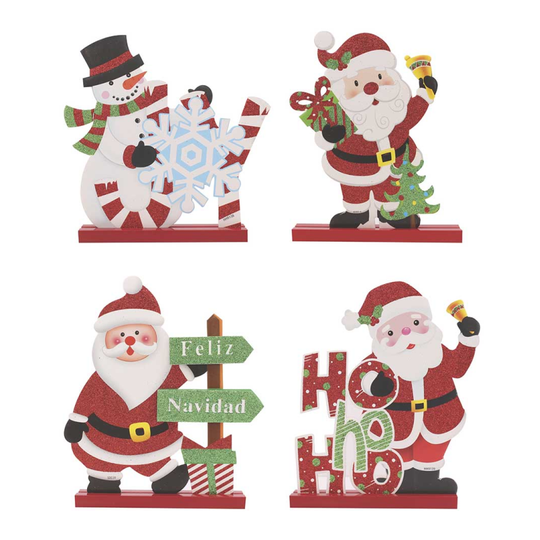 Standing Glitter Board Decoration Assorted