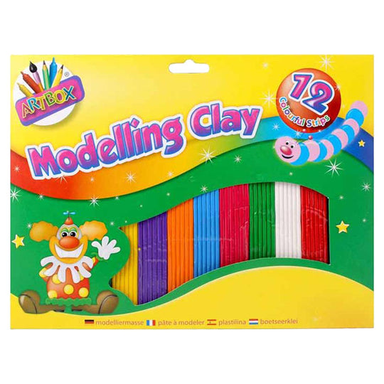 Artbox Modelling Clay Medium 12 Strip Pack - Case of 12