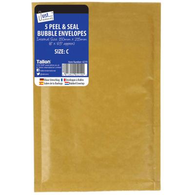 Bubble Envelopes Size C 150mm x 215mm 5 Pack