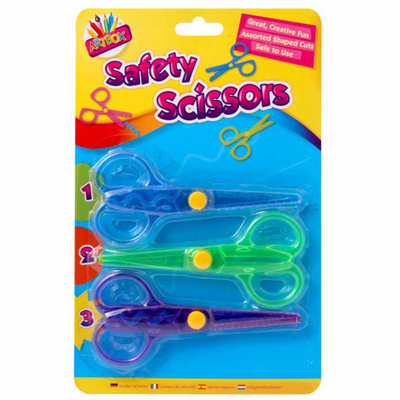 Artbox Safety Scissors Novelty Cut 3 Pack