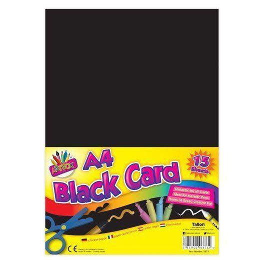 Artbox A4 Black Card 15 Pack - Case of 12