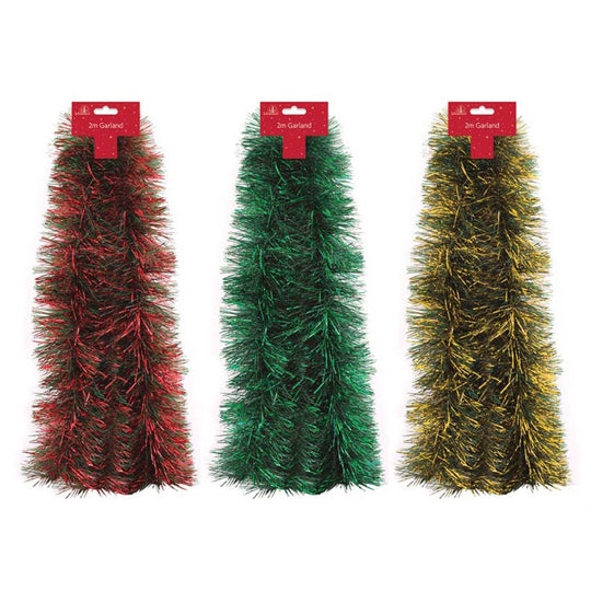 Snow Tipped Tinsel 2 Metre