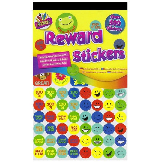 Artbox Reward Stickers Over 500 Pack - Case of 12