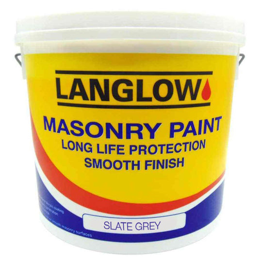Langlow Masonry Paint Slate Grey 10L