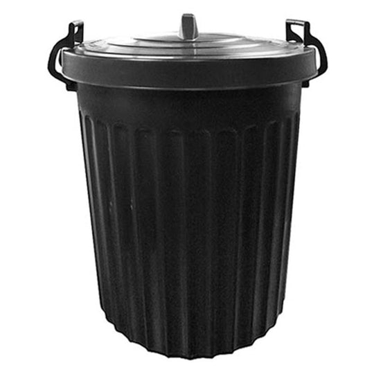 Thumbs Up Deluxe Heavy Duty Black Bin with Clip Lid 100 Litre