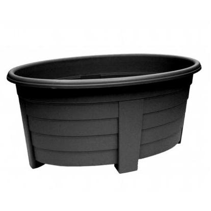 Grosvenor Oval Planter 55cm Ebony