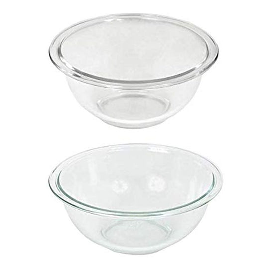 Non Slip Mixing Bowl Clear Set of 2