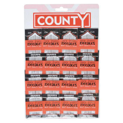 County Hand Sewing Needles - Sleeve of 16
