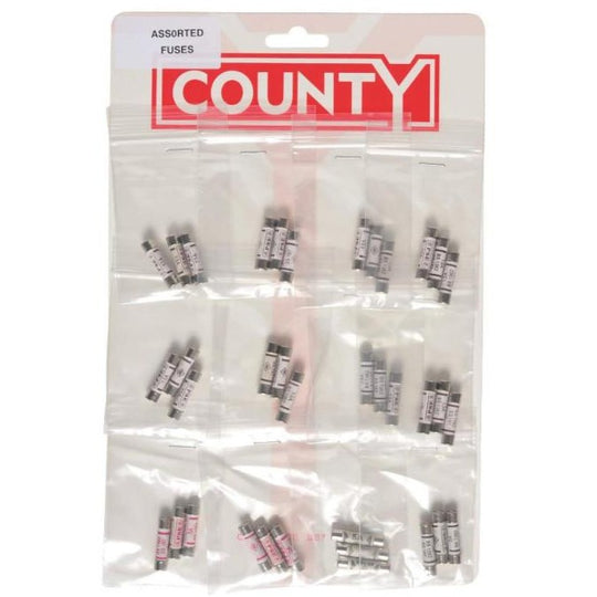 County Assorted Fuses - Sleeve of 12