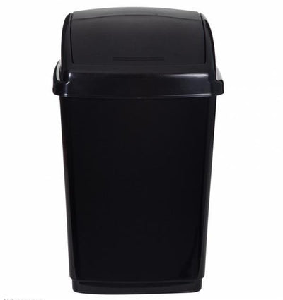 Large Swing Top Bin Black 50 Litres

