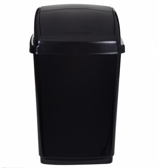 Large Swing Top Bin Black 50 Litres
