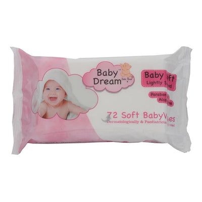 Baby Dreams Soft Babywipes Baby Soft Fragrance Free 72 Pack