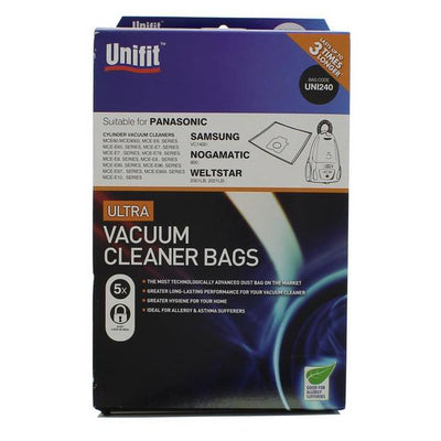 Unifit Vacuum Cleaner Bags Panasonic C2E C17 C20E 5 Pack