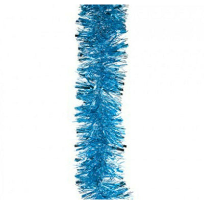 Festive Ice Blue Tinsel 2m