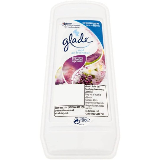 Glade Gel Air Freshener Soothing Lavender & Jasmine 150g - Case of 8