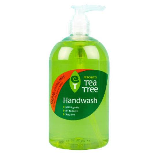 Escenti Tea Tree Antibacterial Hand Wash 500ml - Case of 6