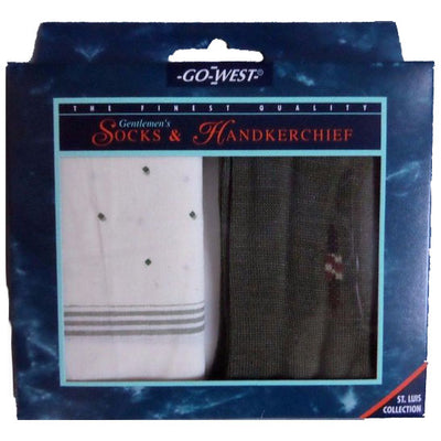 Go West Gentlemen's Socks & Handkerchief Set