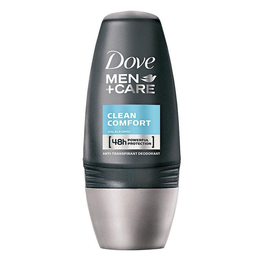 Dove Roll On 48h Anti-transpirant Deodorant Men+Care Clean Comfort 50ml - Tray of 6