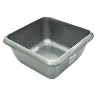 Square Washing Up Bowl Silver