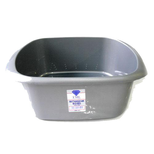 Rectangular Washing Up Bowl Silver
