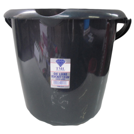 Bucket with Handle & Spout 13L Graphite