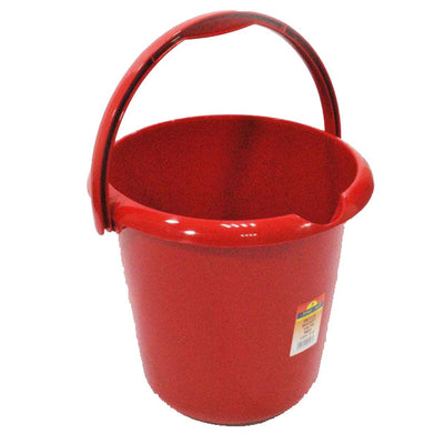 Bucket with Handle & Spout 13 Litre Red