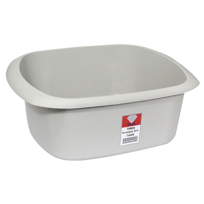 Rectangular Washing Up Bowl Taupe
