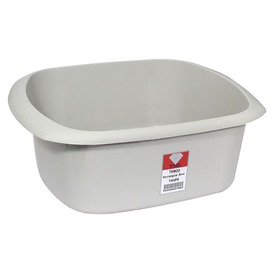 Rectangular Washing Up Bowl Taupe