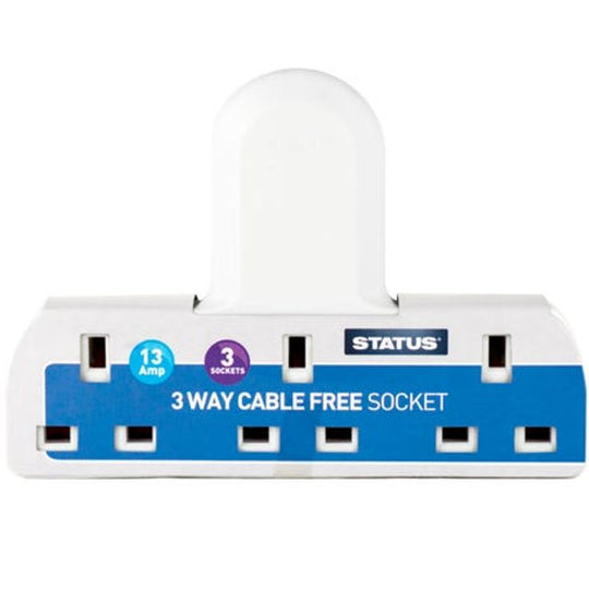 Status Cable Free Socket Adaptor 3 Way