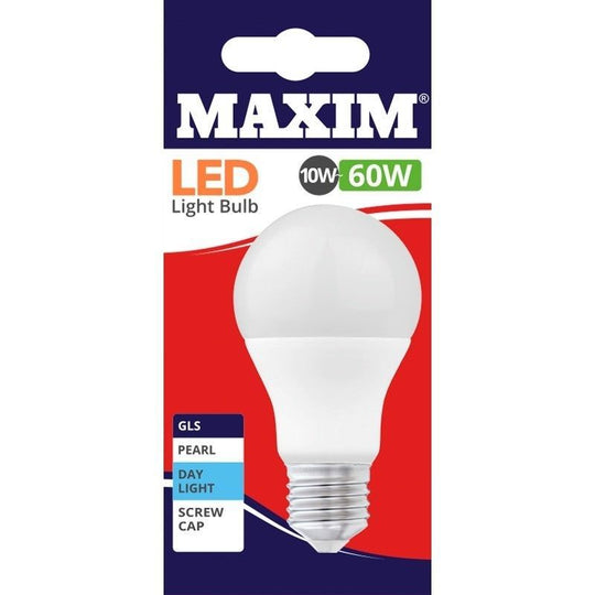 Maxim LED GLS ES Day Light Pearl 10W=60W - Case of 10