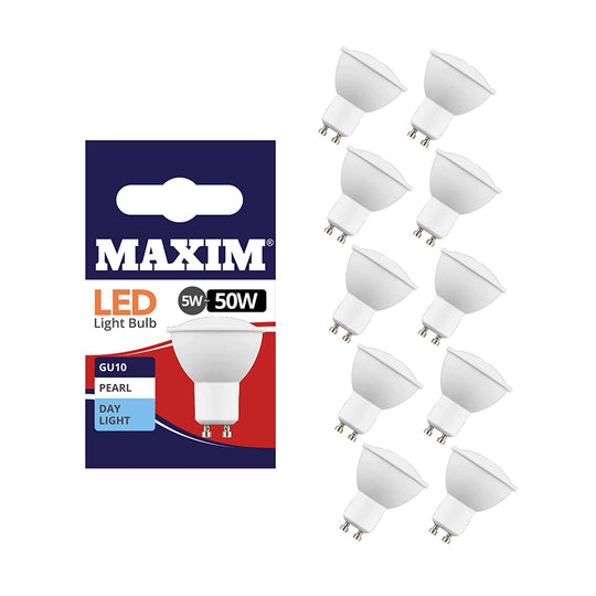 Maxim LED GU10 Pearl Daylight White 5W - Pack of 10