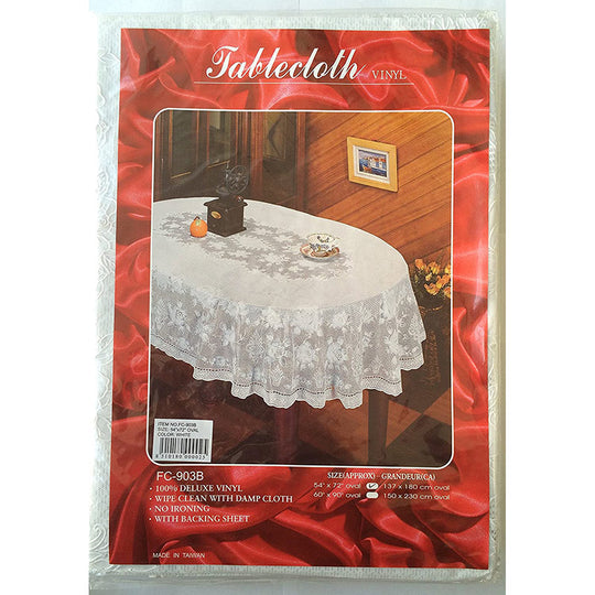 Vinyl Tablecloth 4 Piece 54” x 72”