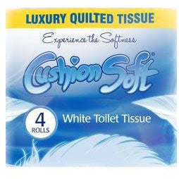 Cushion Soft Toilet Rolls 4 Pack