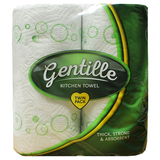 Gentille Kitchen Towels Twin Roll Pack - Case of 12