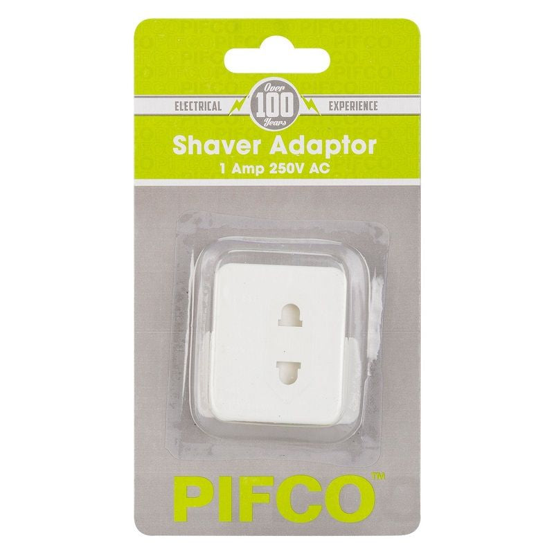 PIFCO Shaver Adaptor 1A 250V AC - Case of 10 Wholesale