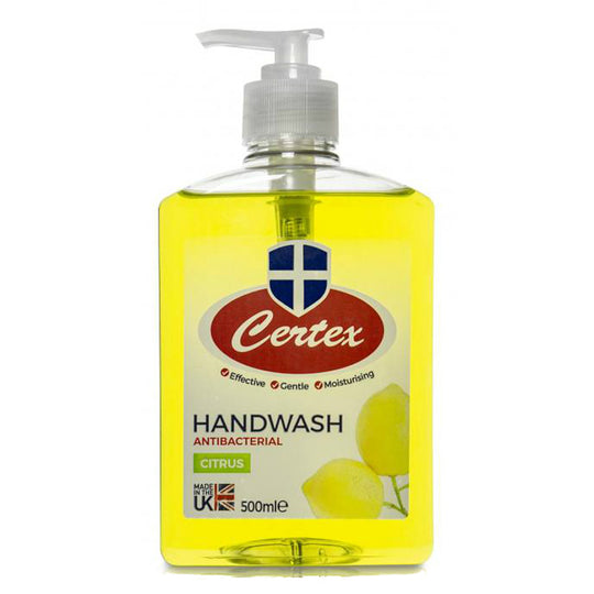 Dr. Johnson's Certex Antibacterial Handwash Citrus 500ml - Case of 12