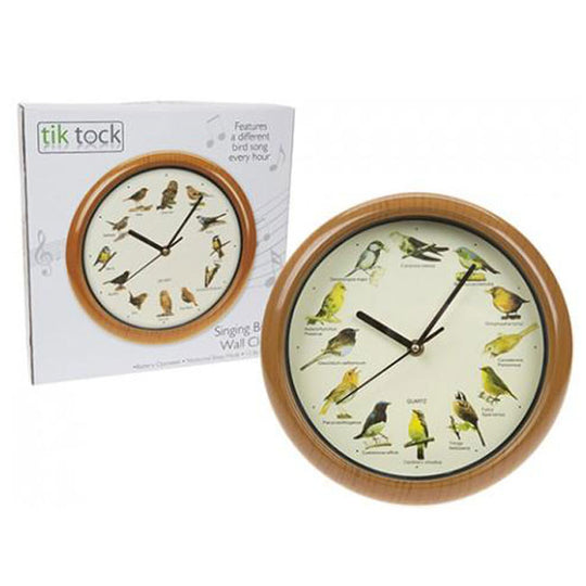 Singing Bird Wall Clock with bird sounds