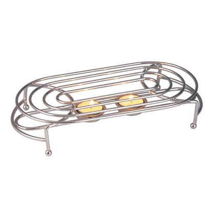 Apollo Chrome Food Warmer including Candle Light