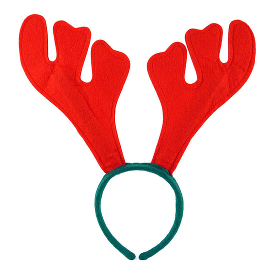 Red Reindeer Antlers Headband