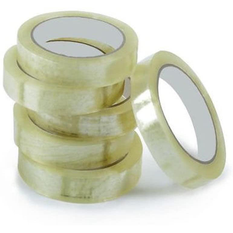 Nastro Adesivo Trasparente Per Imballaggi, 2 Rotoli 24mm X 40m