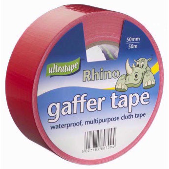 Ultratape Rhino Gaffer Cloth Tape Red 50mm x 50m